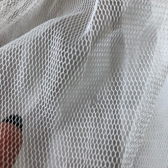 Japanese Fashion Pink Floral Tulle Mesh Blouse - Picture 3 of 7